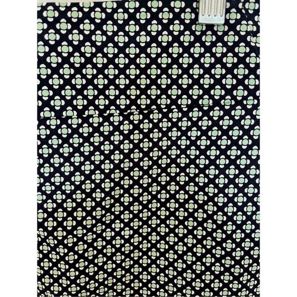 Ann Taylor green and navy geometric pencil skirt size 6 - Picture 4 of 4
